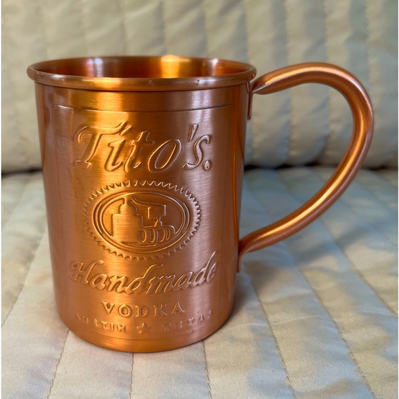 Tito’s Vodka Dining Titos Handmade Vodka Solid Copper Moscow Mule